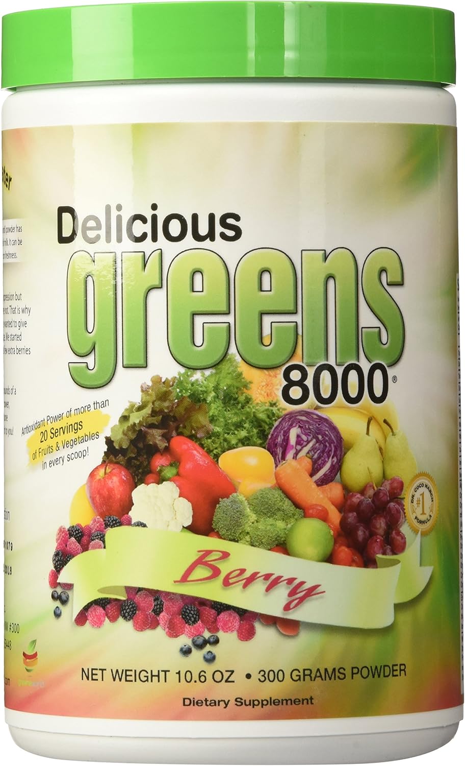 Greens World Deliciosos Vegetales 8000 Bayas - 300 g