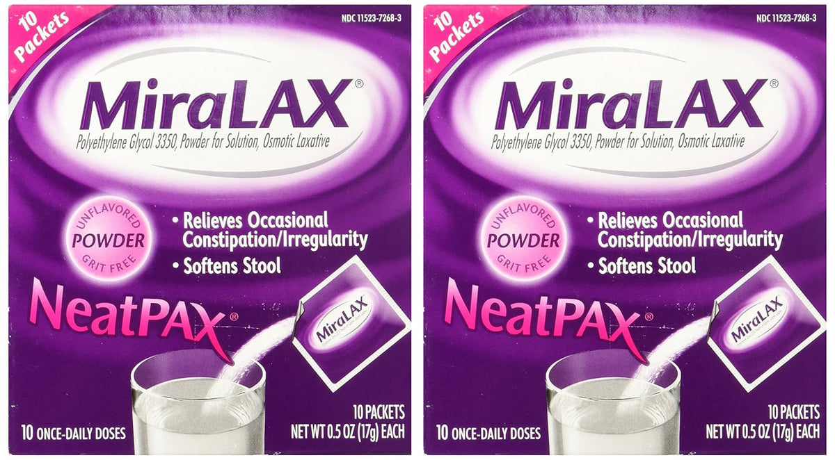 MiraLAX Sobres Monodosis, 10 sobres – Laxantes estimulantes (ej. sen, bisacodilo): estimulan los movimientos – Image 2