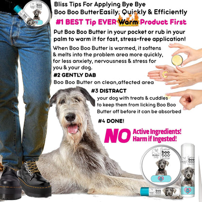 The Blissful Dog Irish Wolfhound Boo Boo Butter - Bálsamo tópico calmante, 28 g (1 oz) – Image 7
