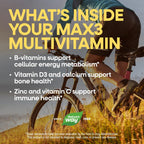 Nature's Way Alive! Max3 Multivitamínico Diario de Alta Potencia, Sin Hierro, 180 Comprimidos