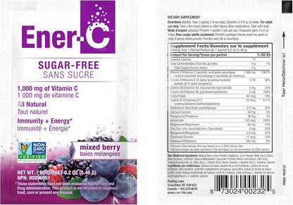 Ener-C Sugar Free Multivitamin Drink Mix, – Ácido Fólico (folato): Favorece la formación normal de glóbulos rojos – Image 8