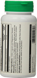 Solaray Red Clover 375 mg - Trébol Rojo - Apoyo Tradicional para la Salud Femenina - 100 Cápsulas Veganas
