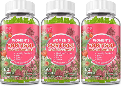 Hudetex Cortisol Supplements for Women Liquid Drops - With Ashwagandha, L-theanine, Phosphatidylserine, Rhodiola Rosea, Plus Black Pepper, Vegan, Natural Flavor, 2 Fl Oz (60 ml)
