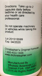 Christopher's Original Formulas Slumber Capsules - Ayuda Natural para el Sueño, 100 Cápsulas Vegetarianas