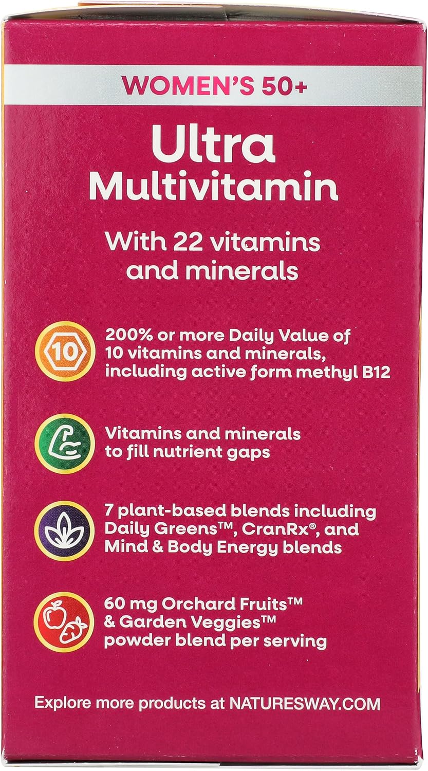 Nature's Way Multivitamínico Alive Once Daily Mujeres 50 Plus, 60 Comprimidos