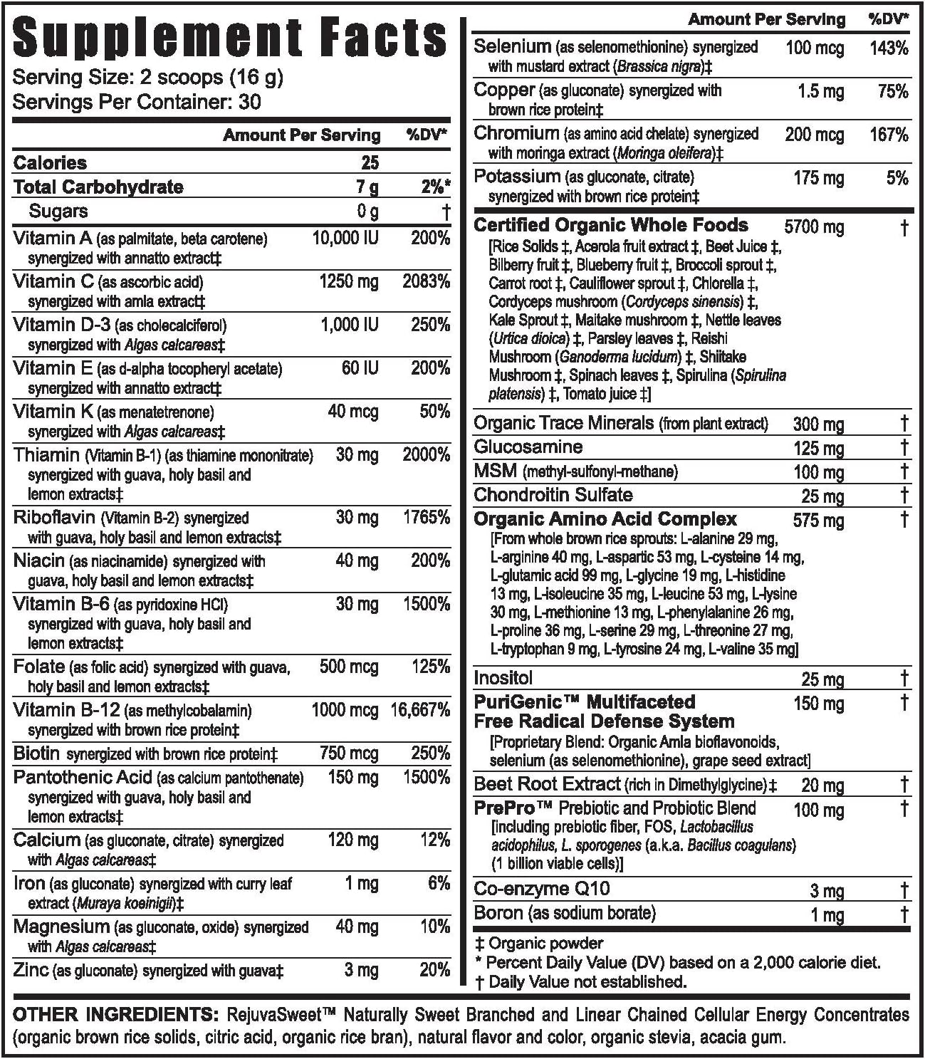 Multivitamínico Orgánico Mineral Vegetal Beyond Tangy Tangerine 2.0 Fusión Cítrico Melocotón - 1lb - Paquete de 3