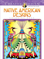 Creative Haven Native American Designs Coloring Book: Su camino a la calma, la serenidad, el alivio del estrés, el zen y la relajación (Libros para colorear para adultos: EE. UU.)