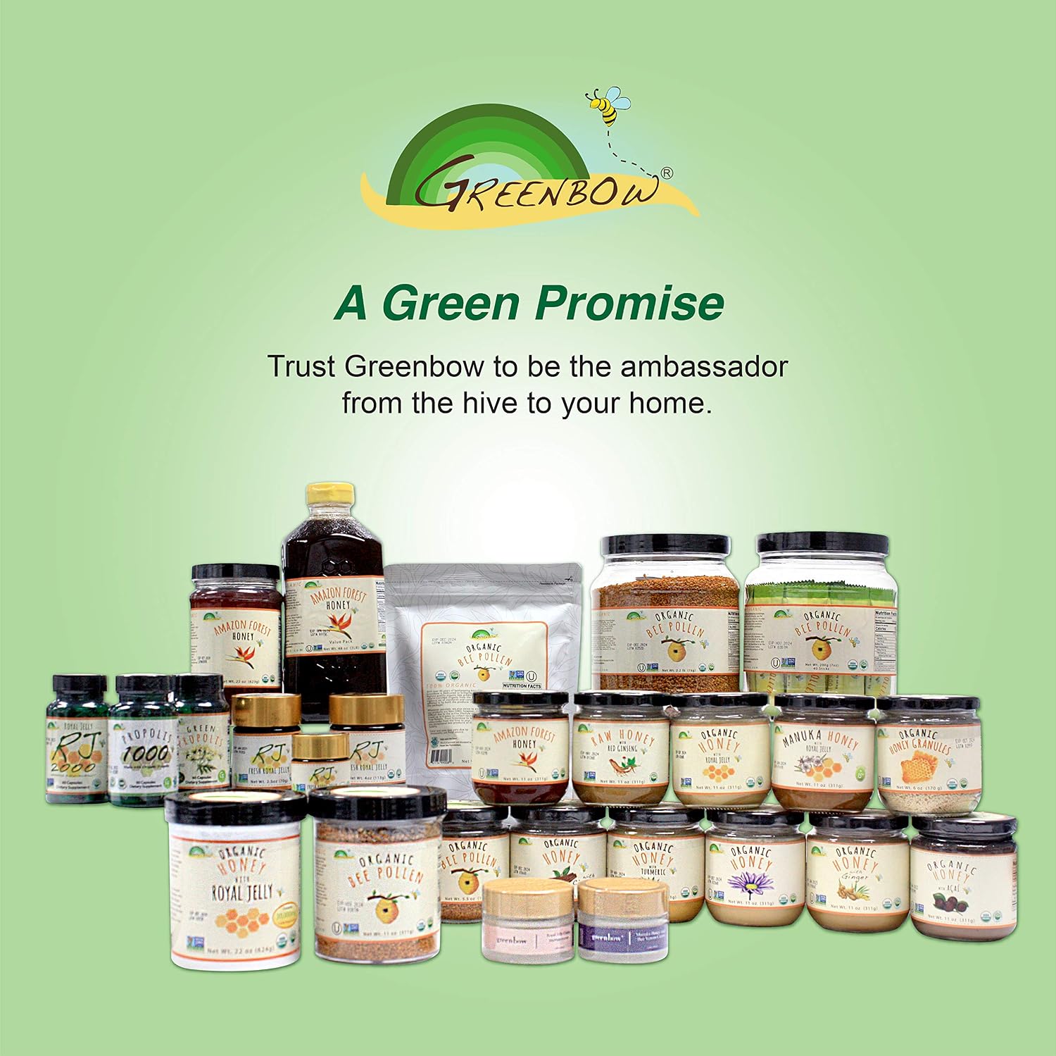 Greenbow Polen de Abeja Orgánico - 155g