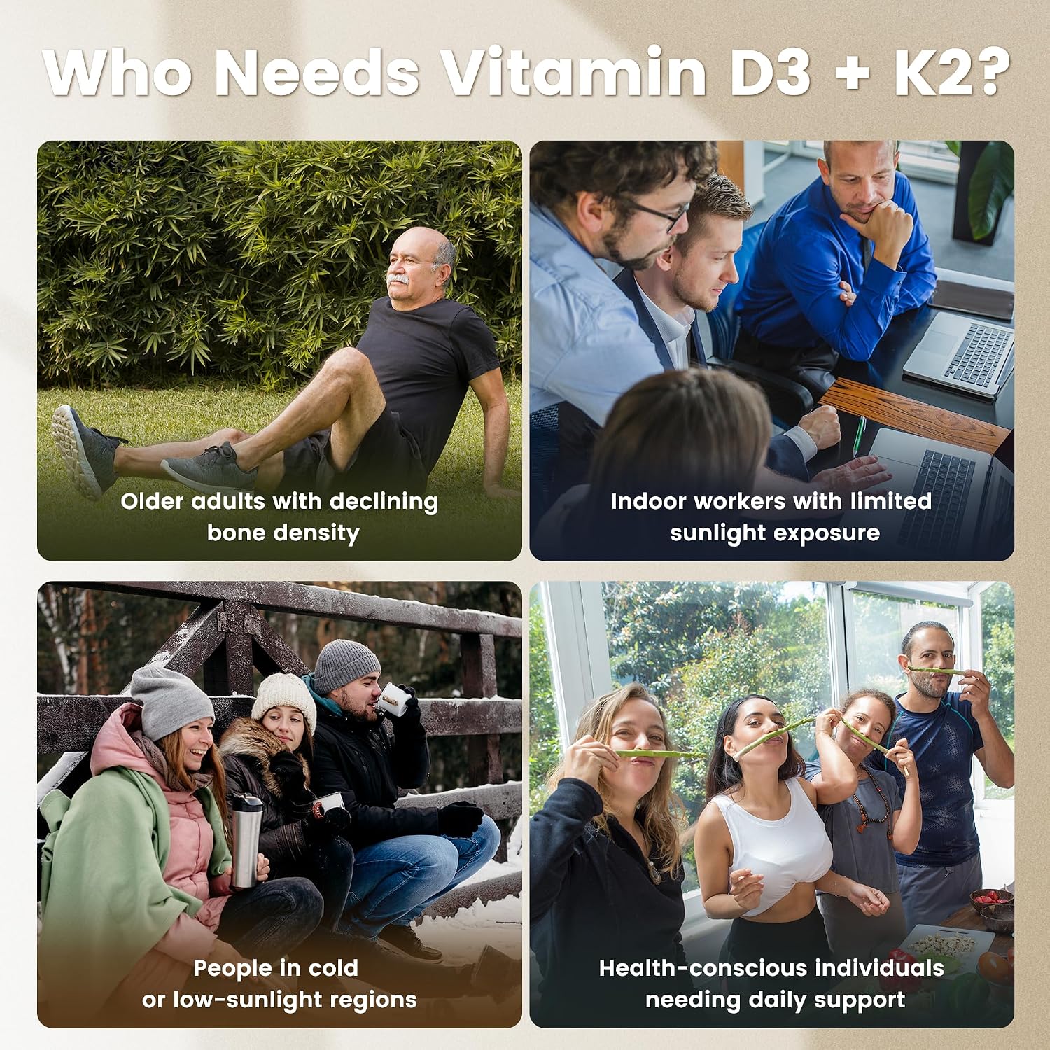 VEV Corefeel Vitamina D3 K2, 5000 UI D3 + 100 mcg K2 (MK-7), 300 Cápsulas Blandas