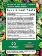 Nature's Truth Suplemento de Frutas y Verduras | 120 Cápsulas Vegetarianas | Más de 20 Frutas y Verduras | Vegetariano, No GMO y Sin Gluten