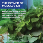 MuSolve SR - Complemento para la Salud Respiratoria, Fórmula de Liberación Sostenida, 90 Cápsulas Vegetales
