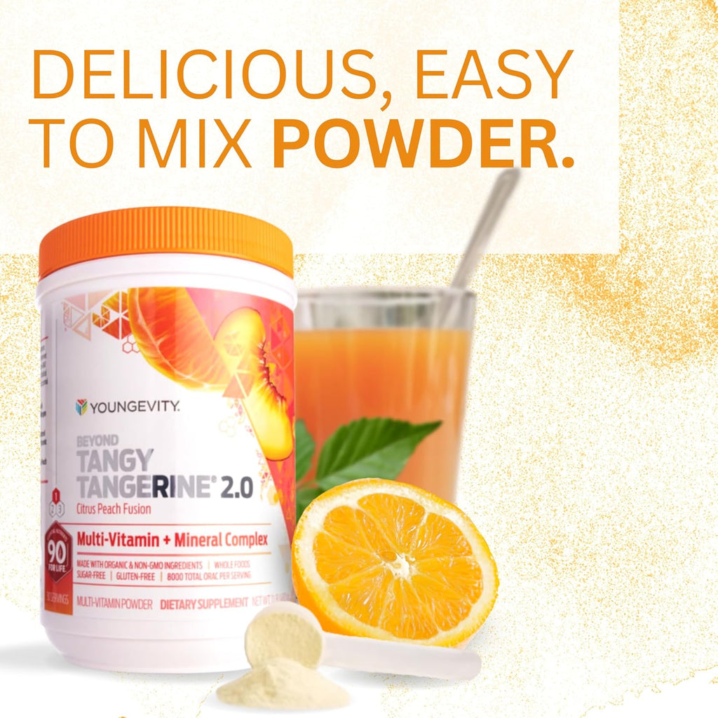 Beyond Tangy Tangerine 2.0 Fusión Cítricos y Melocotón - 1lb (Paquete de 6)