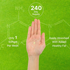 DEAL SUPPLEMENT Vitamina D3 50.000 UI + K2 MK7 200 mcg, 240 Cápsulas Blandas