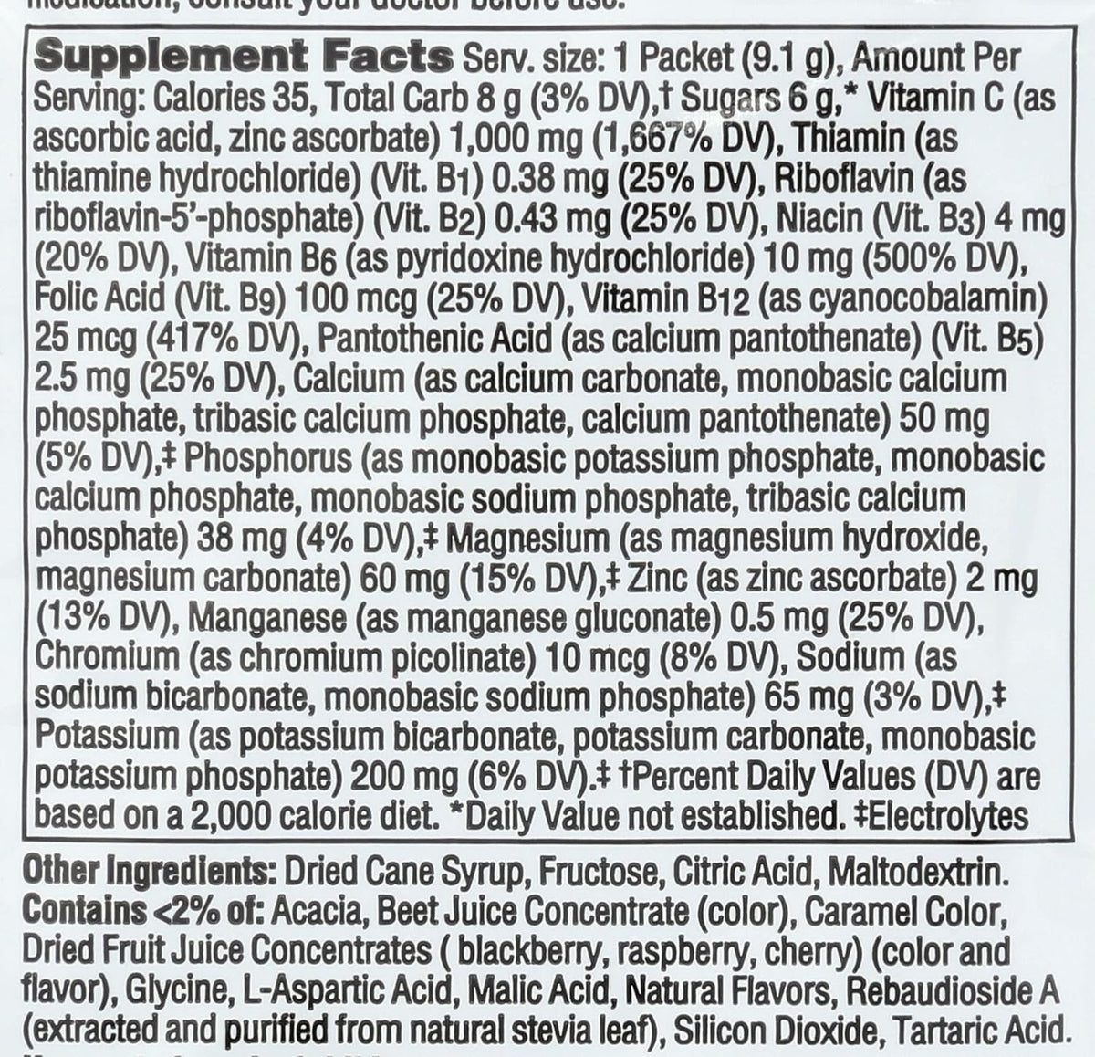Alacer Emergen-C Frambuesa - Sobre de Vitamina C Efervescente, 0.32 oz – Image 4