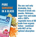 Ener-D Sugar Free Multivitamin Drink Mix - Sabor Frambuesa, 24 sobres