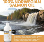 Aceite de Salmón para Perros - Suplemento de Omega 3 Noruego - 236 ml