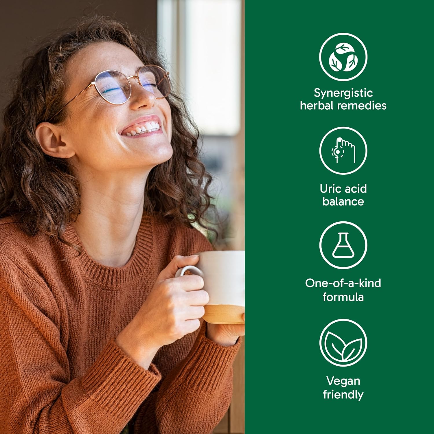 Organika Goutrin Uric Acid Flush - Complemento alimenticio para el bienestar articular (120 cápsulas)