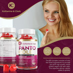 Panto Gold Vitamin B5 y Biotina Gummies para Piel, Cabello y Uñas