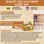 Good Guts Probiotics for Dogs – Probiótico en Polvo para Perros Medianos, 6B UFC, Enzimas y Prebióticos