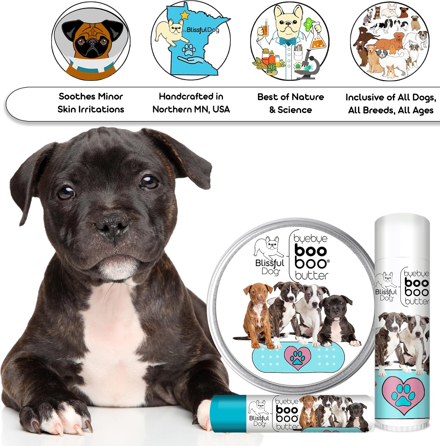 The Blissful Dog Staffordshire Pitbull Terrier Boo Boo Butter, 113g