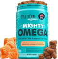 Mighty Paw Waggables Mighty Omega - 120 masticables de aceite de pescado con omega 3 para perros, sabor bacon