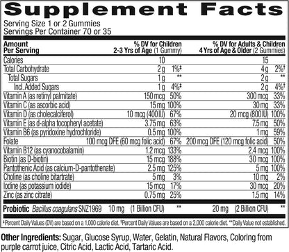 OLLY Kids Multivitamin & Probiotic Gummy - – Zinc: Contribuye al funcionamiento normal del sistema inmunitario y – Image 6
