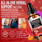 Berberine Drops 6-en-1 de Vita letuo - Complejo Líquido de Berberina con Canela, Cardo Mariano y Cúrcuma, 30 Dosis