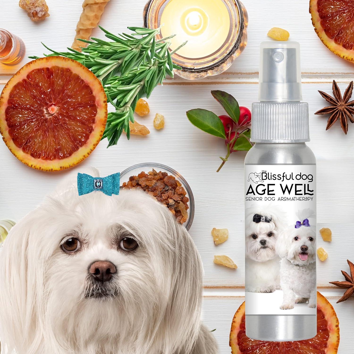 The Blissful Dog Maltese Age Well Spray Aromatherapy