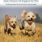 Rx Vitamins Rx D3 - Gotas de vitamina D3 para perros y gatos en aceite MCT (59ml)