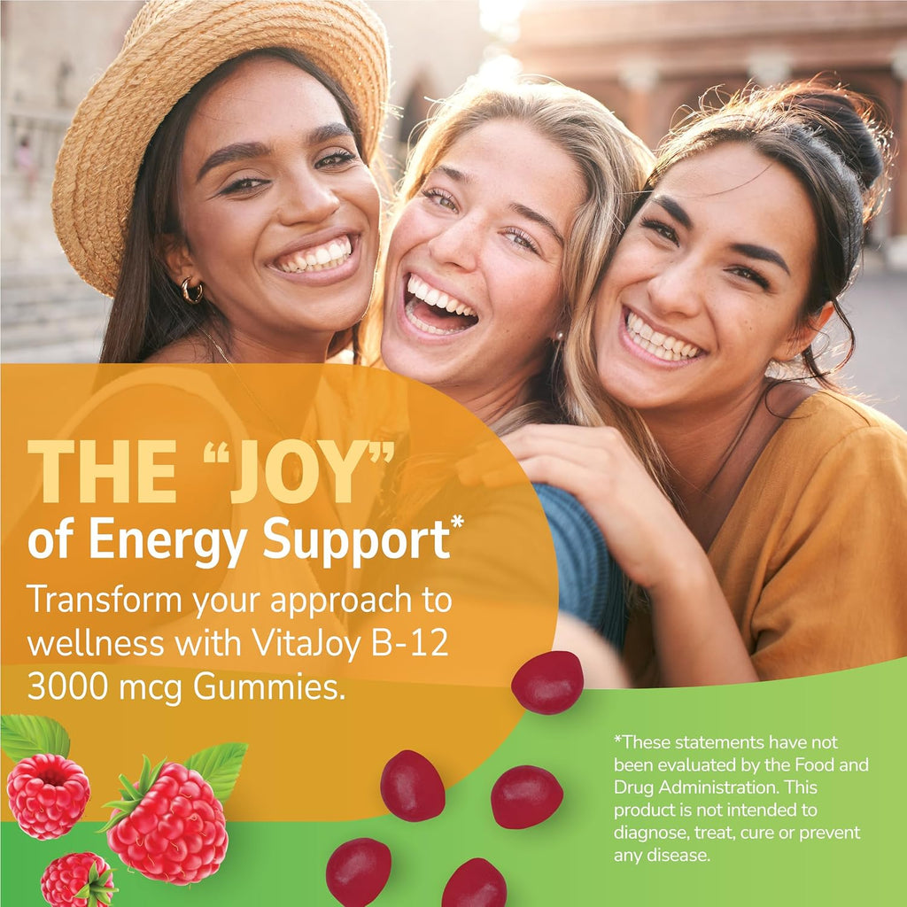 21st Century Extra Strength Vitamina B12 Gominolas 3000 mcg, Energía y Soporte Nervioso, Vegano y Sin Gluten, Frambuesa, 90 Unidades