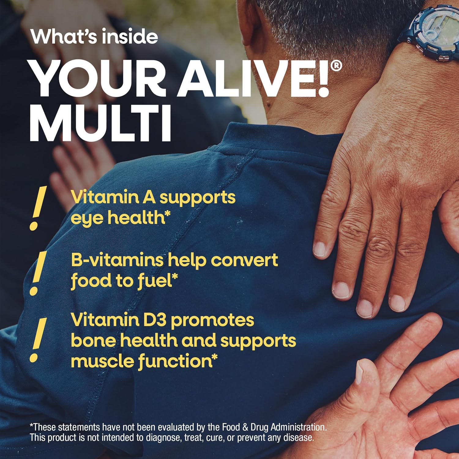 Nature's Way Alive! Gomitas Multivitamínicas Premium para Hombres de 50 Años o Más