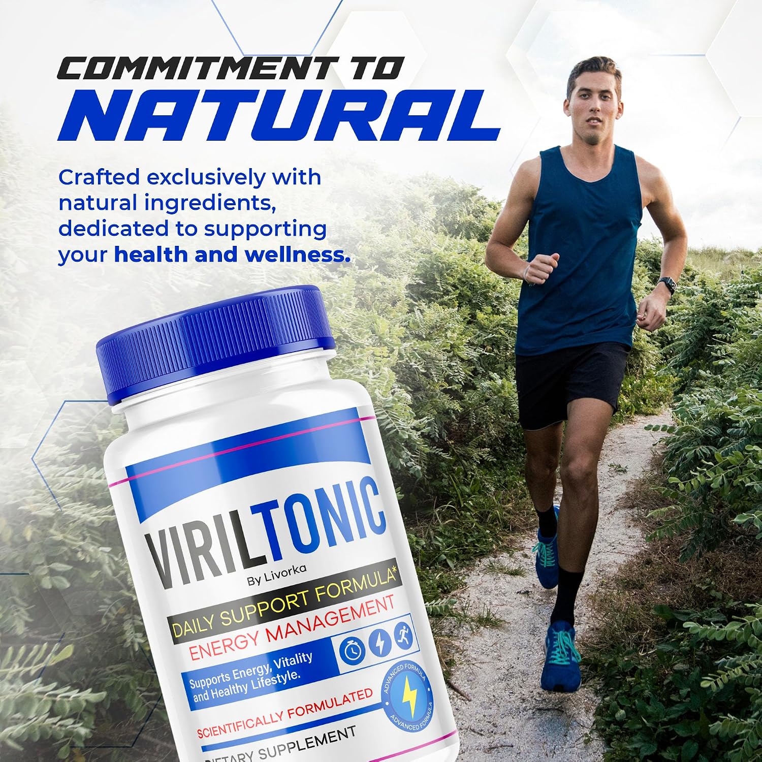 LIVORKA Viriltonic Cápsulas, Fórmula Avanzada de Apoyo (60 Cápsulas)