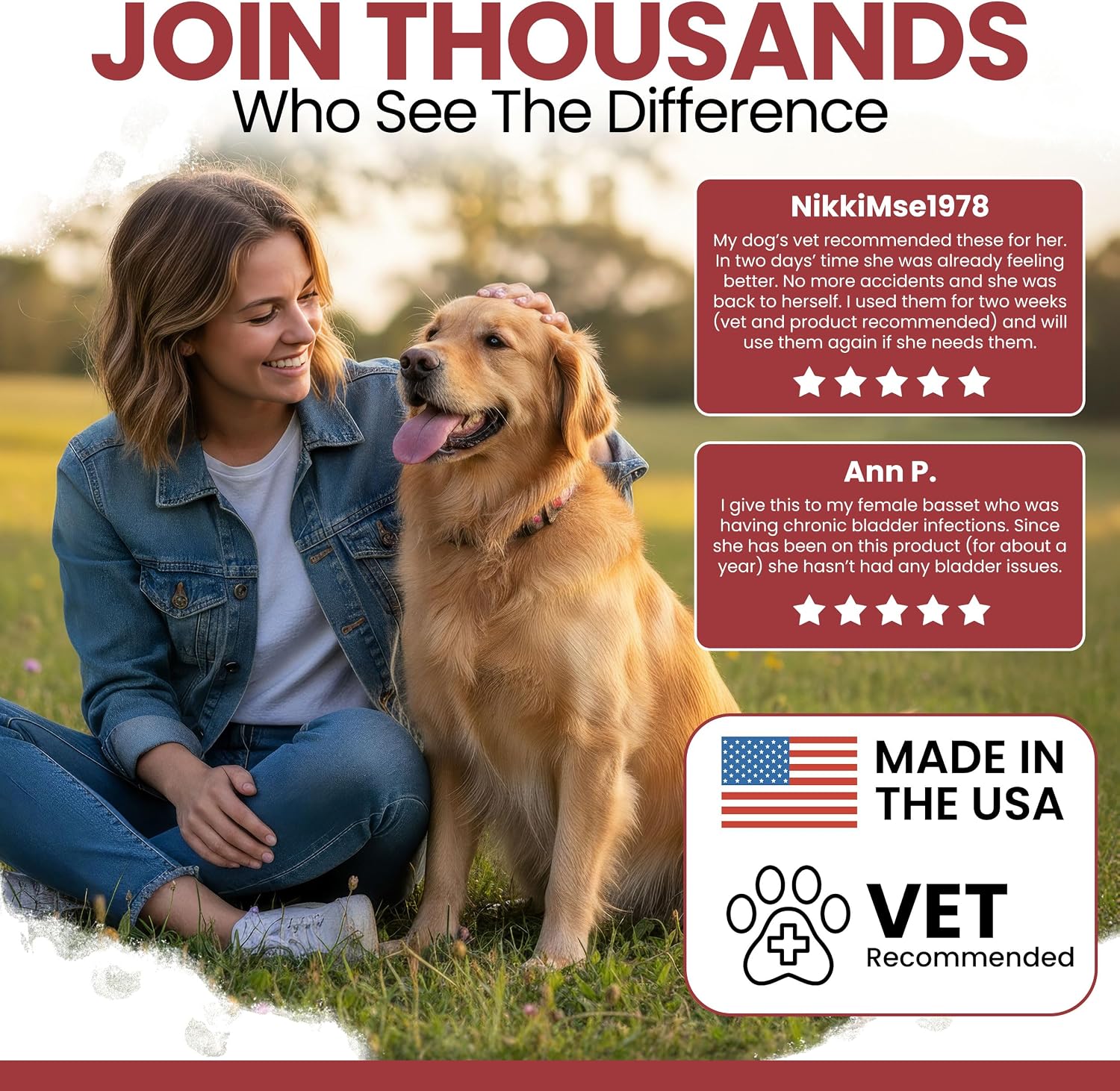 Suplemento de Arándano para Perros - 120 Snacks Blandos - Apoyo Urinario Natural
