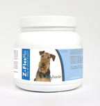 Healthy Breeds Airedale Terrier Z-Flex Max + Glucosamina + Condroitina + Omega - Soporte para Cadera y Articulaciones para Mejor Movilidad - 100 Masticables Blandos con Sabor a Tocino
