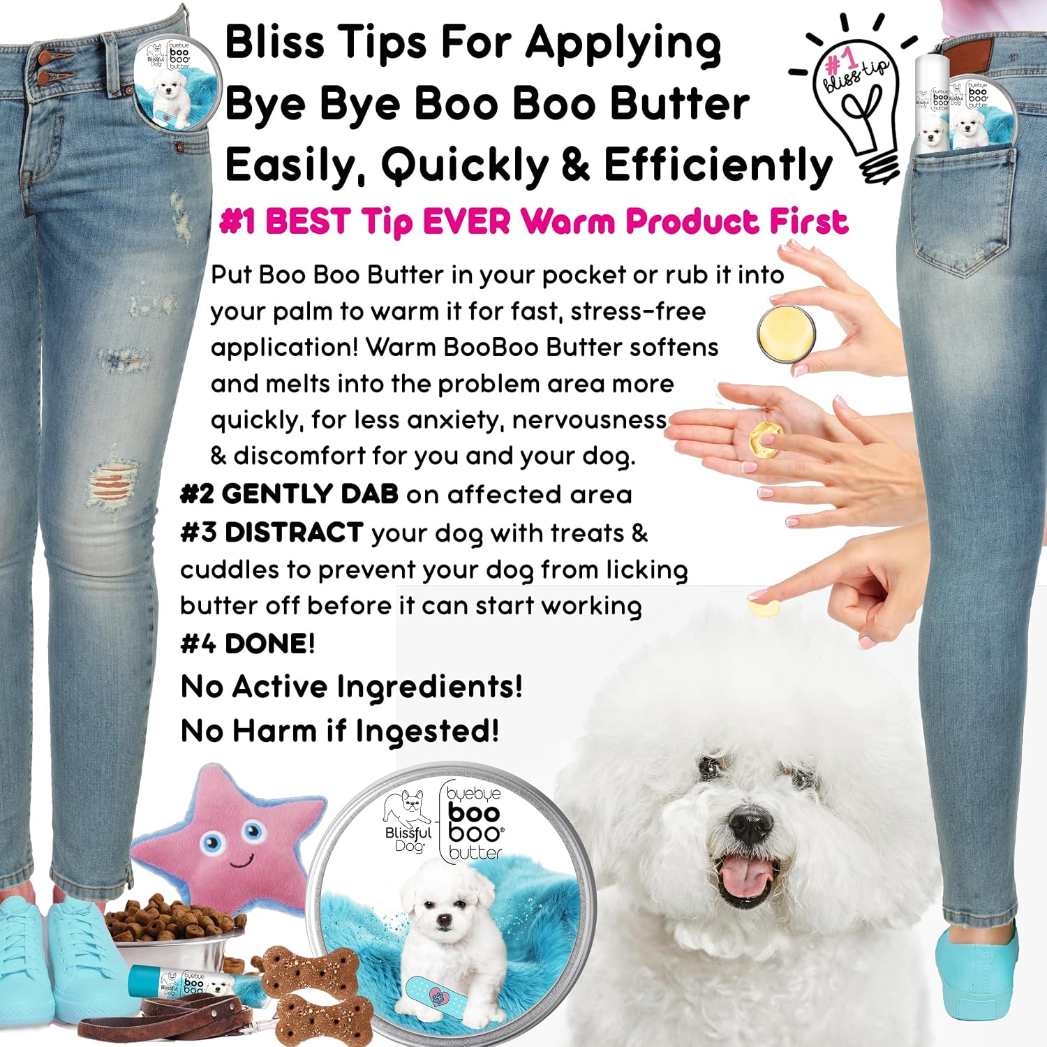 The Blissful Dog Bichon Frise Boo Boo Butter, 56 g