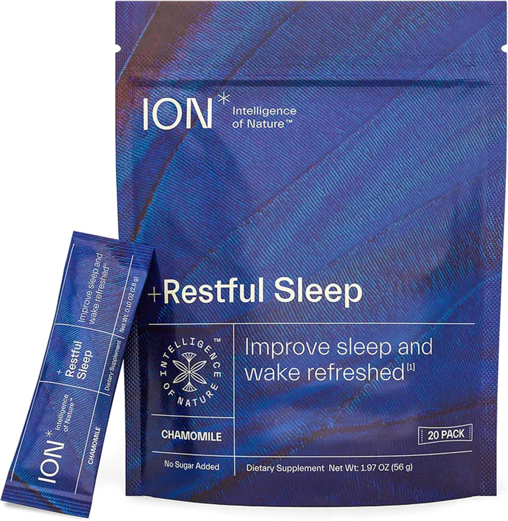 ION* Restful Sleep - Mezcla en polvo para dormir con Ashwagandha, Magnesio y L-Teanina - 5 sobres