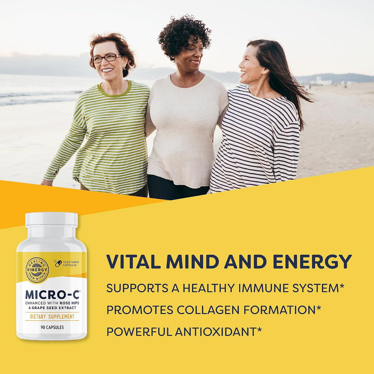 Vimergy Micro-C® Cápsulas de Vitamina C – 500 mg por cápsula, 90 cápsulas – Image 2
