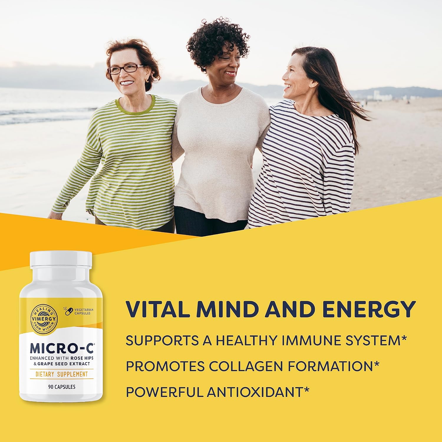 Vimergy Micro-C® Cápsulas de Vitamina C – 500 mg por cápsula, 90 cápsulas