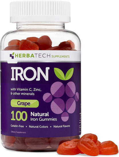 Gomitas de Hierro y Multivitamínicas - – Hierro: Contribuye a la formación normal de glóbulos rojos y hemoglobina, – Image 1