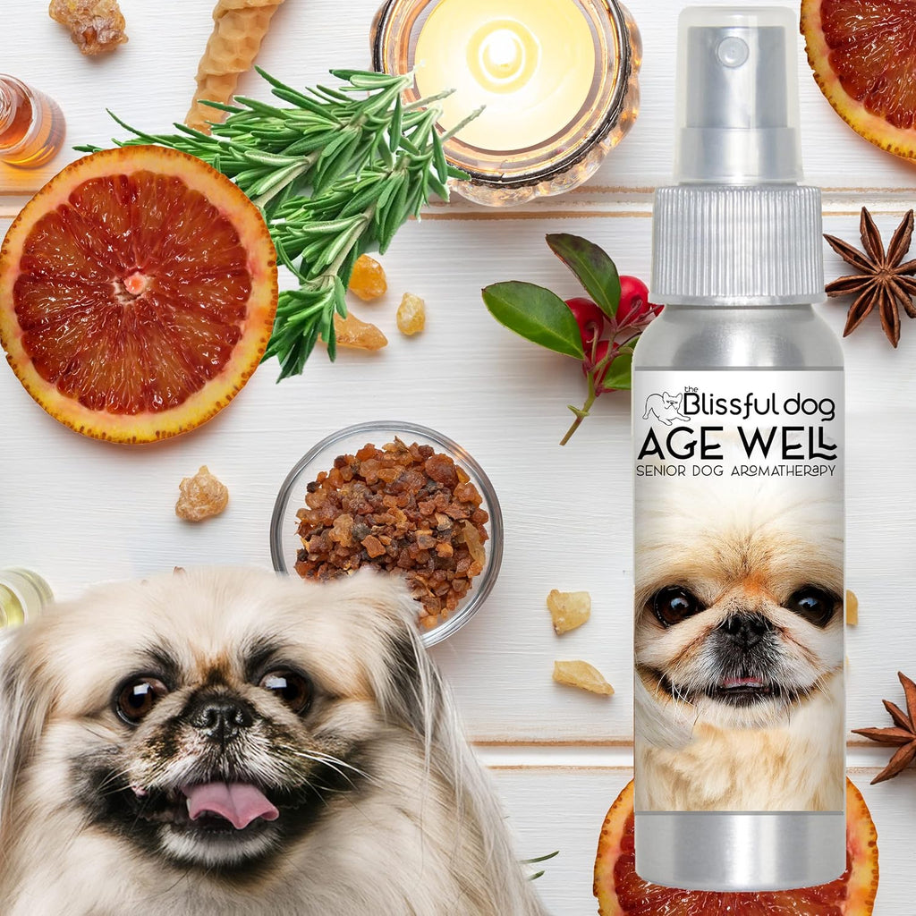 The Blissful Dog Pekingese Age Well Spray Aromatherapy