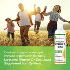 Zenrenu Bebida Liposomal de Vitamina C y Zinc (150 ml)