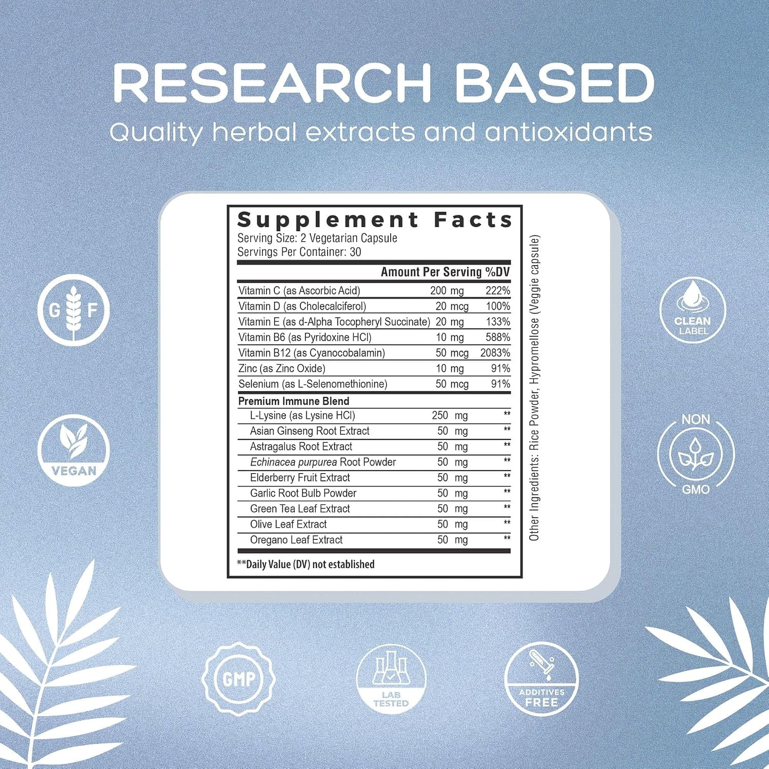 Natural Cure Labs Premium Immune Support - 16 en 1