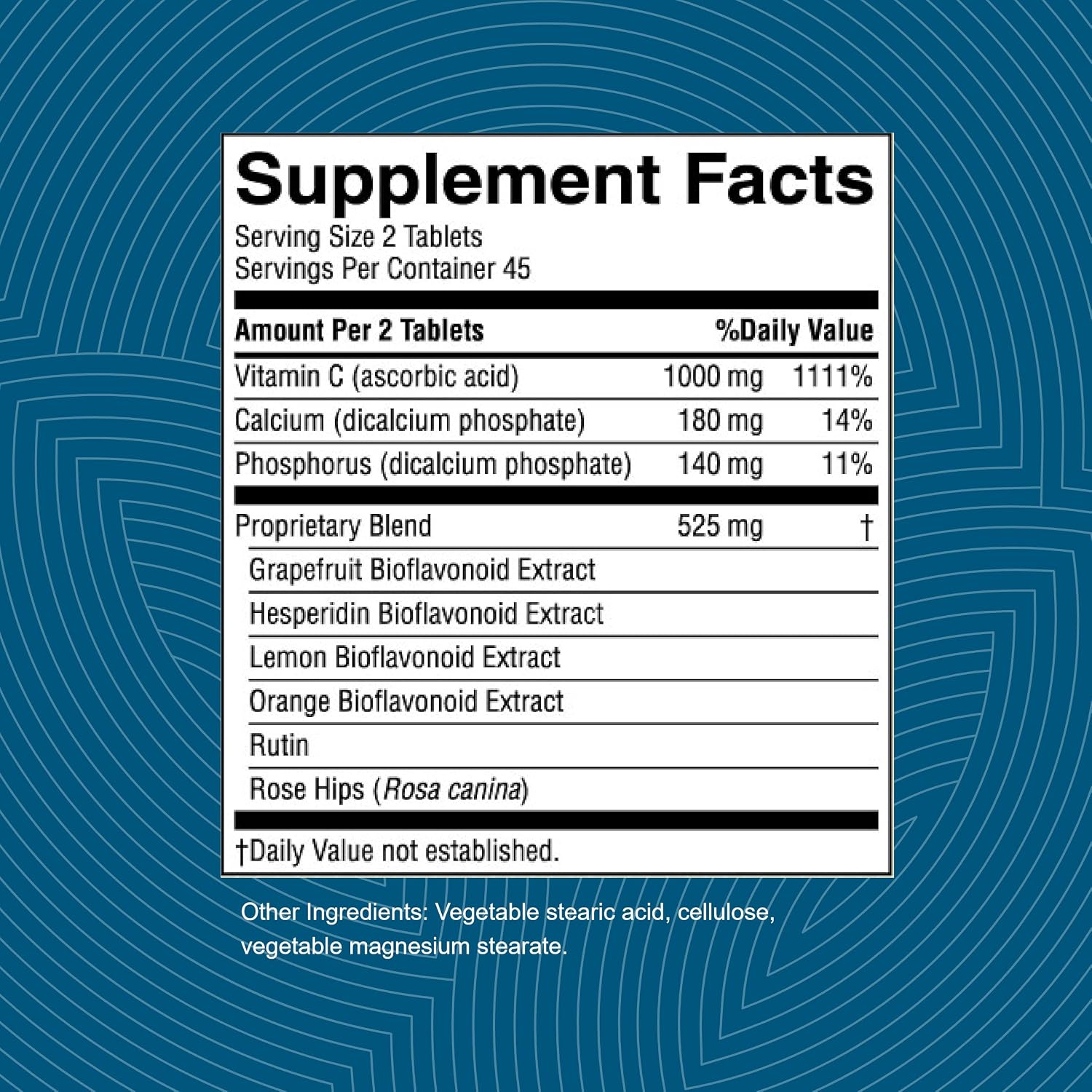 Nature's Sunshine Vitamina C con Bioflavonoides Cítricos 500 mg, 90 Comprimidos