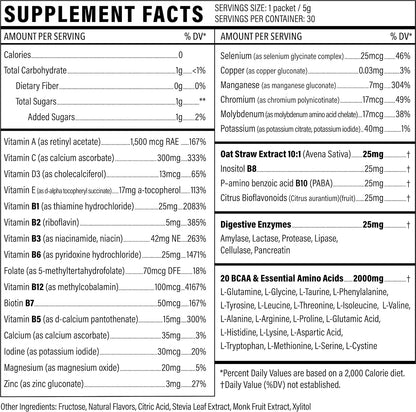 Sport Formula 99 Multivitamínico Líquido con – BCAA (2000 mg por porción): Los aminoácidos leucina, isoleucina y – Image 5