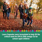 Lifetrients Learn+D — Vitamina D3 y Omega-3 para Niños — 30 Mini Softgels — Salud Ósea, Inmunidad y Nutrición Cerebral
