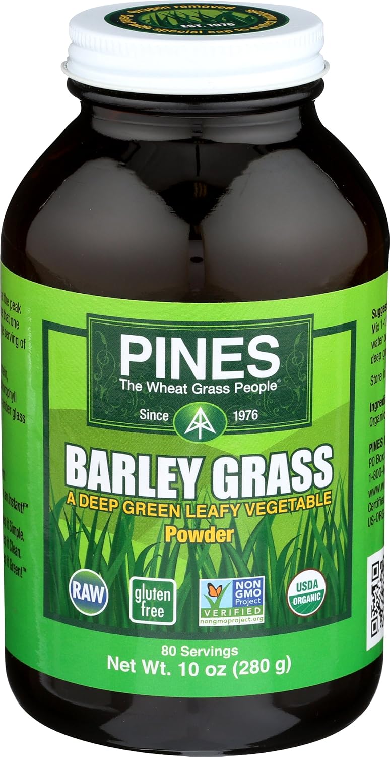 Pines Polvo de Cebada Verde Orgánica, 283 g