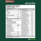 Greens First Original Greens Powder - 49 Superfoods - Chocolate - 60 Porciones
