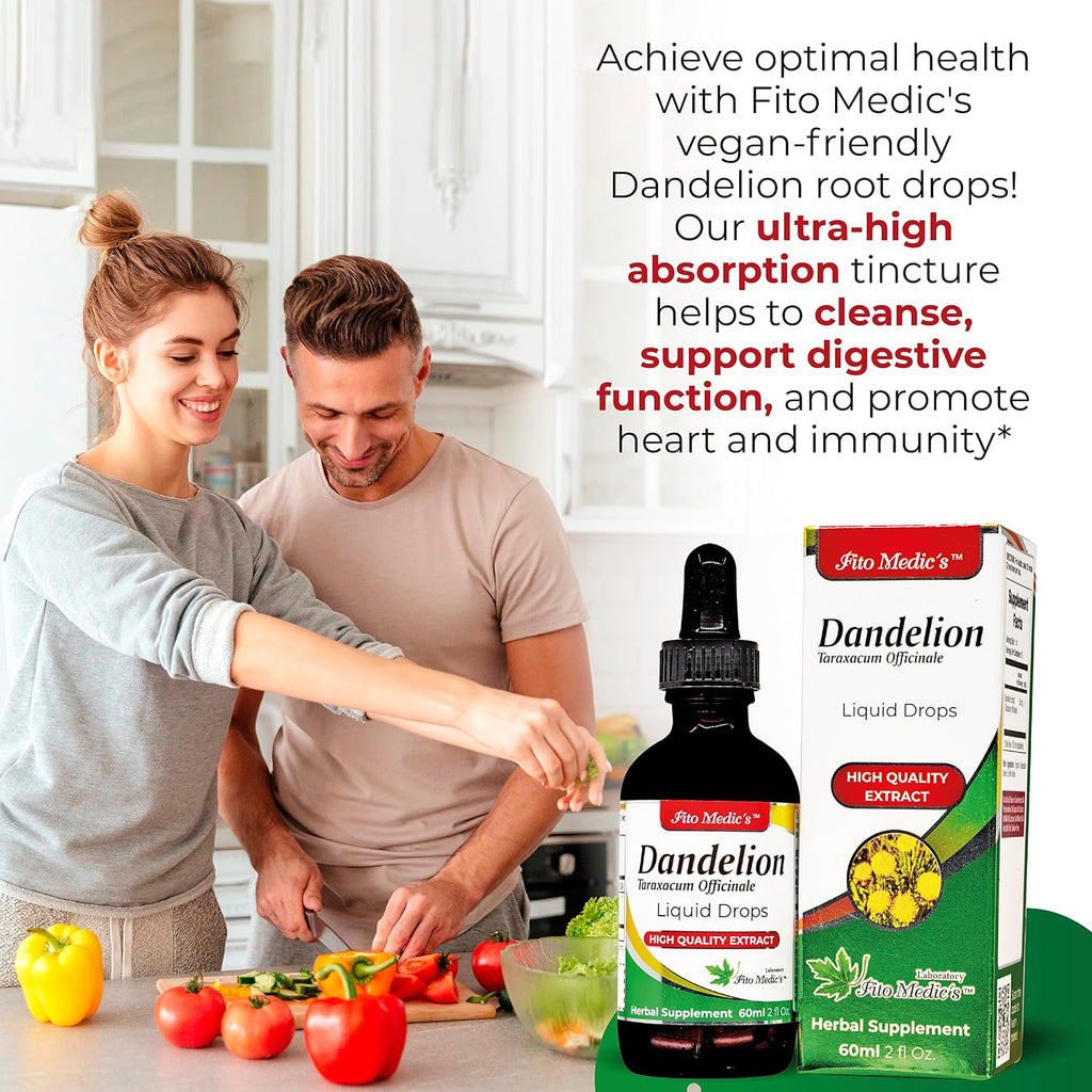 Fito Medic's Dandelion Tincture - Tintura Vegana de Diente de León Sin Alcohol