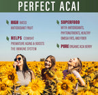 Perfect Acai – 120 Cápsulas – Suplemento Orgánico de Bayas de Acai Liofilizadas