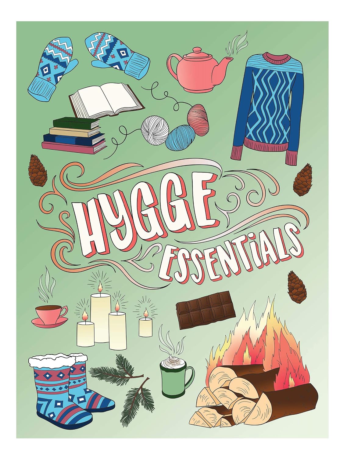 Creative Haven Happy Home: un libro de colorear hygge